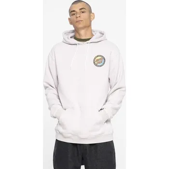 Pánské oblečení SANTA CRUZ mikina - Loud Ringed Dot Hood Grey Acid Wash (GREY ACID WASH) velikost: XL