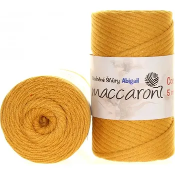 Příze Macaroni Abigail 5 mm Hořčicová (Špagátová příze Abigail 5 mm hořčicová)