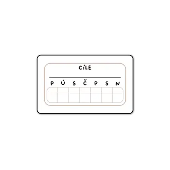 samolepka Samolepka Canli - Mini Týdenní cíle