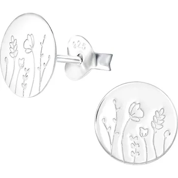 Náušnice Olivie Stříbrné náušnice LUČNÍ KVÍTÍ 7383 Ag 925; ≤0,6 g.