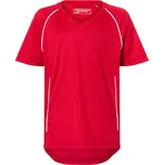 James&Nicholson Dětské funkční triko JN386K Red-White XS (98/104)
