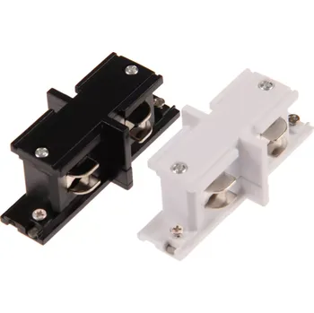 LED osvětlení Ledshopik Rovná spojka pro třífázovou LED track lištu - BÍLÁ