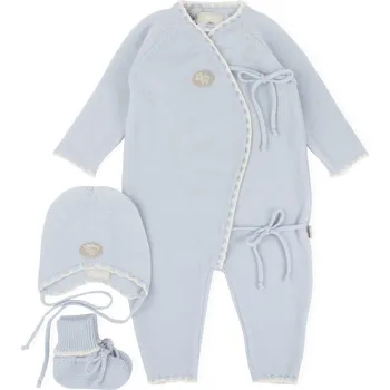 Kojenecké oblečení Merino set pro miminka "Babyblue" Lillelam VELIKOST: 62/4 měsíce