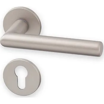 Dveřní kování ACT SERVIS ACT - Tipa EX R Provedení: PZ (vložkový zámek), Povrch: Nikl satén