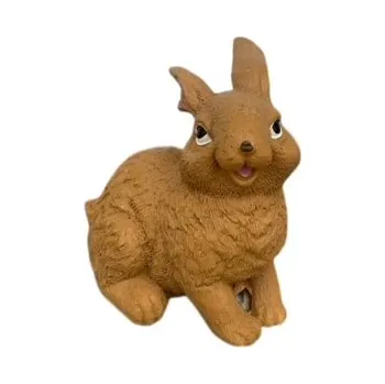 Dekorace Zajíc sedící 6,5 cm