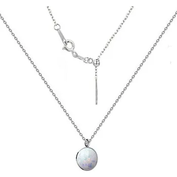 Náhrdelník NUBIS® Stříbrný náhrdelník s opálem - NBS06-OP17