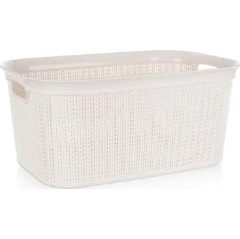 Koš na prádlo Brilanz Koš na prádlo ratanový 38 l krémový