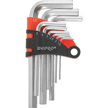 Klíč Sada šestihranných klíčů 9 ks. Dnipro-M 49997000