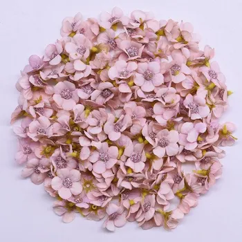 umělá květina Květinka, textilní dekorace, starorůžová