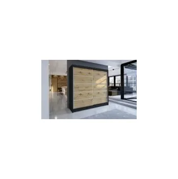 Šatní skříň FALCO Skříň Talin IV černá/artisan