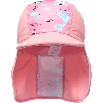 Dětská móda Splash About Čepice pirát s UV filtrem 40+ Zvířátka růžová Vel. 1-3 roky