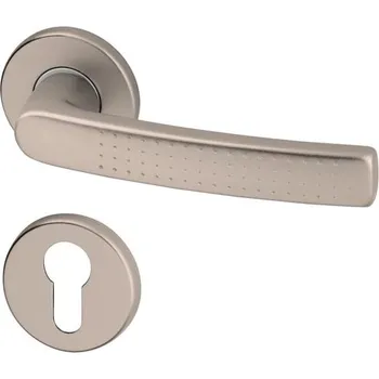 Dveřní kování ACT SERVIS ACT - Rosa R Provedení: PZ (vložkový zámek), Povrch: F9 - nerezový elox