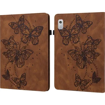 Pouzdro na tablet VSECHNONAMOBIL 56579 ART BUTTERFLIES Zaklápěcí pouzdro Lenovo Tab M9 hnědé