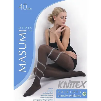Dámské punčochy Dámské punčochové kalhoty Knittex Masumi 40 den nero 3-M