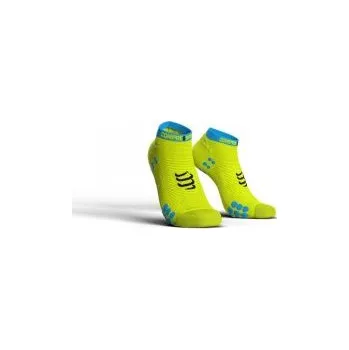 Pánské ponožky COMPRESSPORT PRO RACING SOCKS V3.0 RUN LOW fluo yellow T4 ponožky + DÁREK DLE VÝBĚRU!
