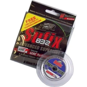 Pletená Šňůra Sufix 832 Braid 120m Tmavě Zelená 0,42mm 39kg