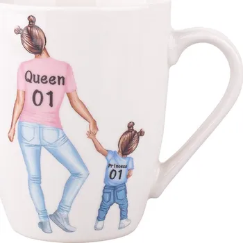Altom Porcelánový hrnek Queen - girl, 300 ml, bílá