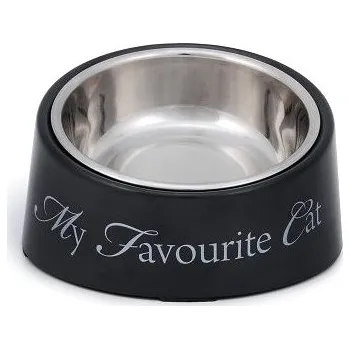 Miska pro psa Pet Amour DBL My Favourite Cat šedá 200ml