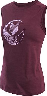 SENSOR MERINO AIR FOX dámské triko bez rukávu port red velikost S