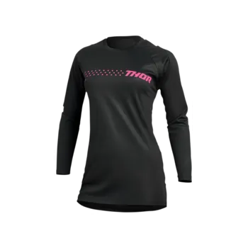 Moto dres Dámský dres THOR WMN SECTOR MIN Black / Pink, Velikost M