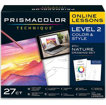 Pastelka Prismacolor, ?2154395, Prismacolor Technique, level 2, Nature Drawing Set, 27 ks