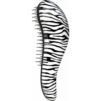 kartáč na vlasy Dtangler kartáč bílá zebra