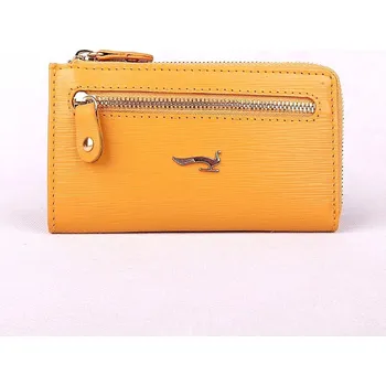 Dámská luxusní kožená klíčenka Marta Ponti no. 010 hořčicová | KabelkyproVas.cz