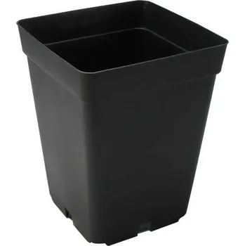 Květináč Květináč plastový 15 x 15 x 20 cm černý