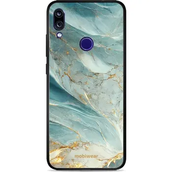 Pouzdro na mobilní telefon Lesklý kryt Mobiwear Glossy - Xiaomi Redmi Note 7 - G022G Zelenkavý a zlatavý mramor (Prémiové lesklé pouzdro, obal, kryt Mobiwear Glossy na mobil Xiaomi Redmi Note 7 - G022G Zelenkavý a zlatavý mramor, materiál Plast + TPU silikon - krytí po všech)