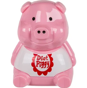 Plastové dietní chrochtací prasátko do lednice se senzorem růžové/bílé