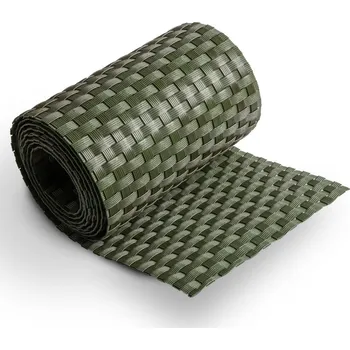 zahradní zástěna Polyratanový stínicí pás zelený 2,55 x 0,19 m