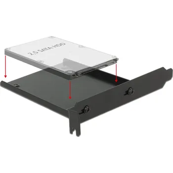 Příslušenství pro datový nosič Delock Instalační rámeček pro 1 x 2.5″ HDD do PC slotu