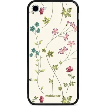 Pouzdro na mobilní telefon Lesklý kryt Mobiwear Glossy - Apple iPhone SE 2020 - G035G - Tenké rostlinky s květy (Prémiové lesklé pouzdro, obal, kryt Mobiwear Glossy na mobil Apple iPhone SE 2020 - G035G - Tenké rostlinky s květy, materiál Plast + TPU silikon - krytí po všech)
