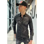 Pánská košile Dsquared2 S74DM0700 černá Velikost: 56 IT