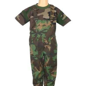 Chlapecké kalhoty Dětské maskáčové kalhoty s kšandami velikost 146/164 (Maskáčové oblečení pro děti)