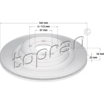 Brzdový kotouč Brzdový kotouč, , 1664230212, A1664230212, TOPRAN, 409 488