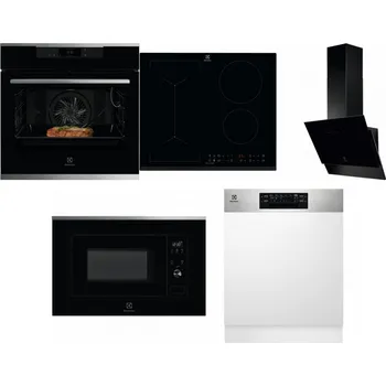 Set domácích spotřebičů ELECTROLUX KOEBP39X + ELECTROLUX LIV63431BK + ELECTROLUX LFV616K + ELECTROLUX LMS2203EMX + ELECTROLUX EEM48300IX