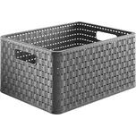 Koš-box 18,0l antracit COUNTRY A4, 36,8x27,8x19,cm, plast
