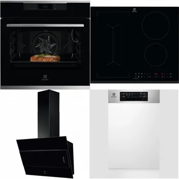 Set domácích spotřebičů ELECTROLUX KOEBP39X + ELECTROLUX LIV63431BK + ELECTROLUX LFV316K + ELECTROLUX EEM43300IX