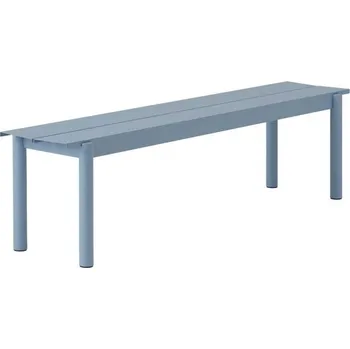 Zahradní lavice Muuto Lavice Linear Steel Bench 170 cm, pale blue