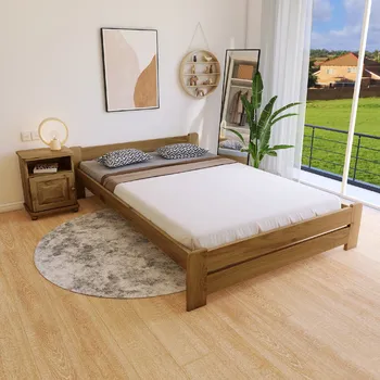 Postel Maxi Postel z masivu Evropa 180 x 200 cm - barva Dub