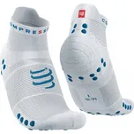 COMPRESSPORT Běžecké ponožky PRS V4.0 RUN LOW Bílá-modrá T1