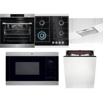 Set domácích spotřebičů AEG BSK792380M + AEG Mastery SpeedBurner HKB64420NB + AEG DGB3523S + AEG Mastery MSB2547D-M + AEG Mastery MaxiFlex FSB53927Z