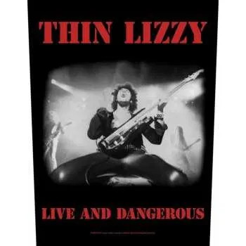 Nášivka Merch Thin Lizzy: Thin Lizzy Back Patch: Live & Dangerous