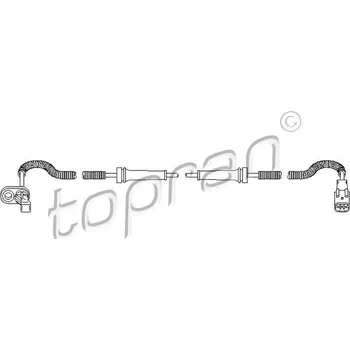 Brzdový systém Snímač, počet otáček kol, , 1494167080, 454596, TOPRAN, 722 808