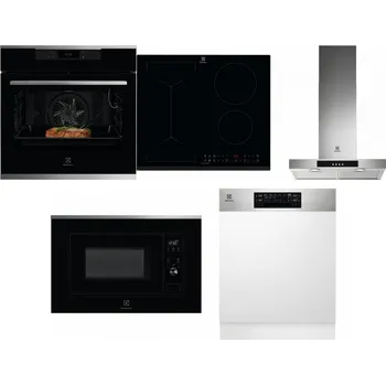 Set domácích spotřebičů ELECTROLUX KOEBP39X + ELECTROLUX LIV63431BK + ELECTROLUX LFT426X + ELECTROLUX LMS2203EMX + ELECTROLUX EEM48300IX