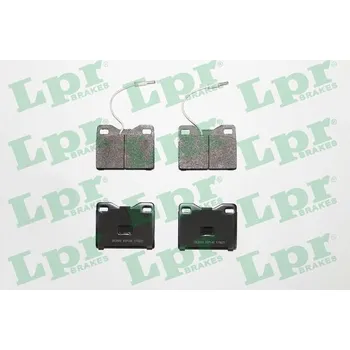 Brzdová destička Sada brzdových destiček, kotoučová brzda, , 424870, 424872, LPR, 05P148