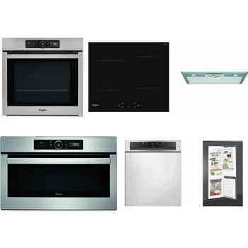 Set domácích spotřebičů WHIRLPOOL AKZ9 9480 IX + WHIRLPOOL WS Q2760 BF + WHIRLPOOL AKR 650/1 IX + WHIRLPOOL ABSOLUTE AMW 730 IX + WHIRLPOOL WBC 3C34 PF X + WHIRLPOOL ART 65031