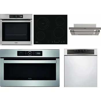 Set domácích spotřebičů WHIRLPOOL AKZ9 9480 IX + WHIRLPOOL AKT 8900 BA + WHIRLPOOL AKR 5390/1 IX + WHIRLPOOL ABSOLUTE AMW 730 IX + WHIRLPOOL WBC 3C34 PF X