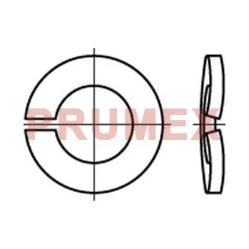 Matice Podložka pružná prohnutá DIN 128A M3 / 3,1 pozink